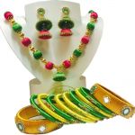 Multicolor Silk Thread Necklace Set
