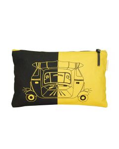 Clean Planet Women's Pouch (Black and Yellow)