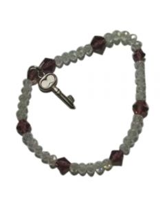 White Crystal Stretchable Bracelet 