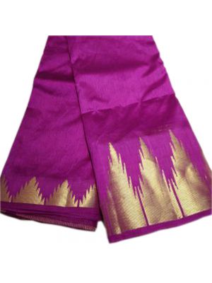 Purple Colour Silk Katan Saree