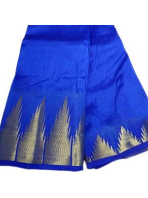 Blue Colour Silk Katan Saree