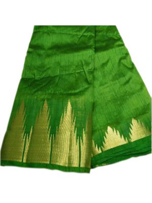 Green Colour Silk Katan Saree