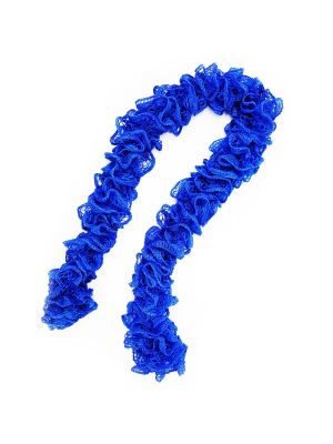 Frilled Scarf With Dark Blue Color