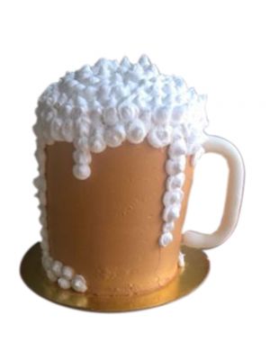 Beer Themed Vanilla Cake
