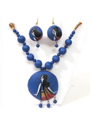 Blue and Black Terracotta Jewellery 