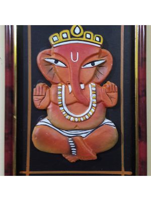 Terracotta Wall Hanging Ganesha Photo frame 