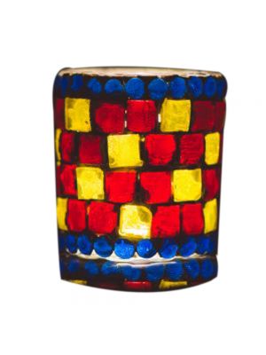 Red and Yellow Candle Holder