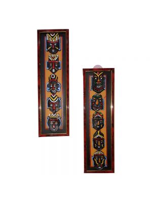 Terracotta Wall Hanging Tribal mask Photo frame
