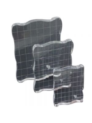 Square Acrylic Stamping Block- Set of 3
