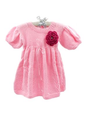 Woolen Frock with flower