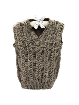 Brown sleeveless Sweater
