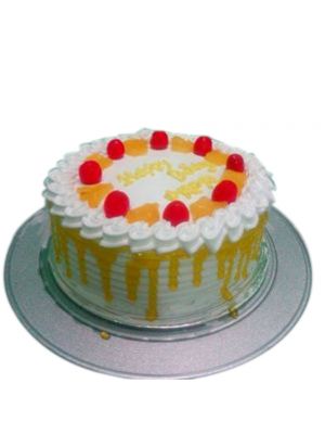 Pineapple Pastry With Cherries