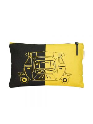 Clean Planet Women's Pouch (Black and Yellow)