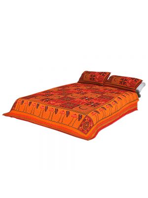 Jaipur Prints Double Bedsheet With Pillow Covers