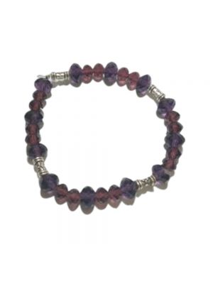 Beautiful Purple And Red Color Stretchable bracelet 