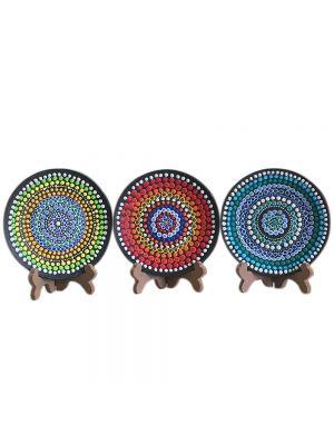Mandala Art Ceramic Plate 