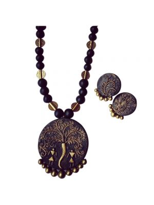 Golden Polymer Clay Jewellery 