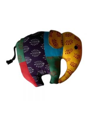 Block Printed Patchwork Elephant 
