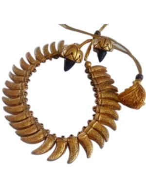 Gold Color Terracotta Jewellery Set 