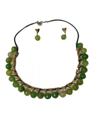 Glass Green Beed Jewellery