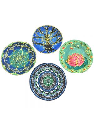 Handcrafted  Art Painted Ceramic Plate 