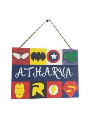 Superhero Nameplate 