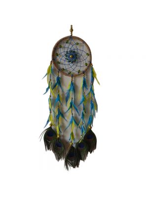 Native Peacock Jute Dream Catcher