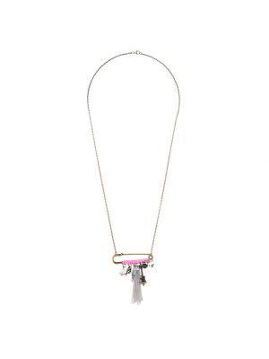 Anna Tassel Safety Pin Pendant