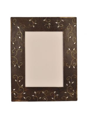 Photo Frame- 5*7 Handicraft & Hand painted Brass & Wooden Carving 