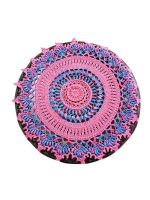 Crochet Multi Colored Textured Doily/Table Cover
