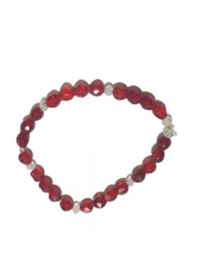 Red Color Stretchable Bracelet 