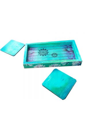 Tray And Coasters Set 